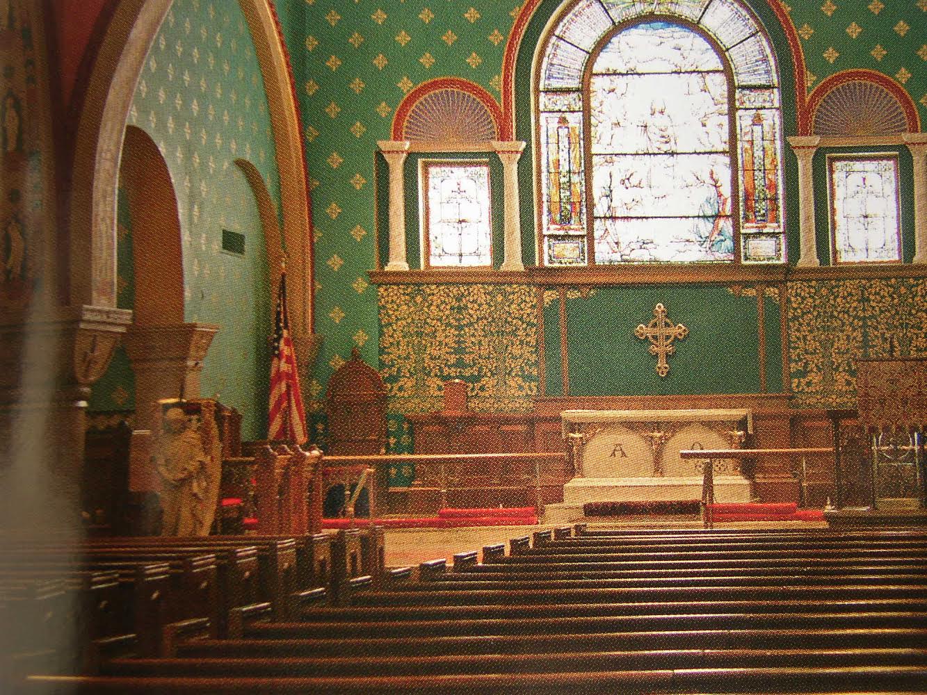 ALTAR CROSS at St. Paul’s Episcopal Church in Lynchburg, VA. The cross is cast in white tombasil. It is one of many religious subjects tackled by sculptor Richard Pumphrey.