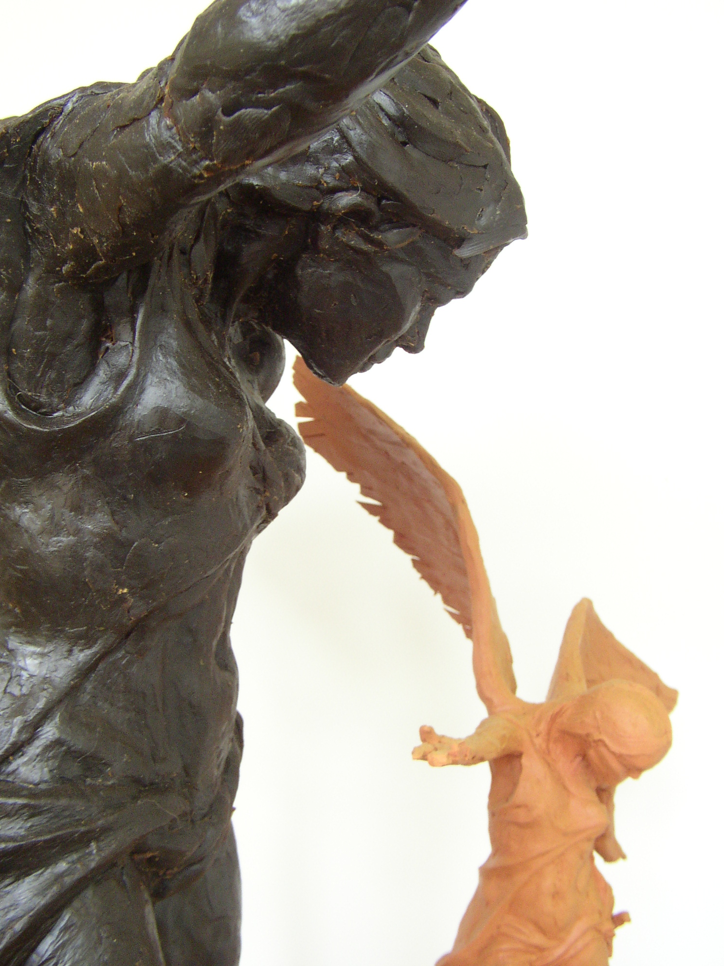 This piece is called COMPASSIONATE VICTORY. Maquettes - Detail, Wax & Plastaline