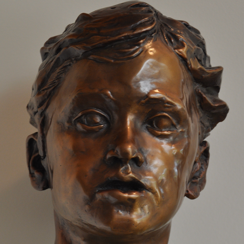 Richard Pumphrey excels at custom sculpture commissions. This portrait sculpture is of a young child.