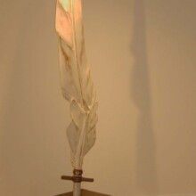 COMPROMISED XIII; Wood, hardware, leather; paint