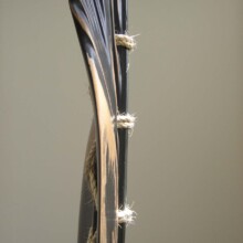 COMPROMISED XII, detail; Wood, paint, rope