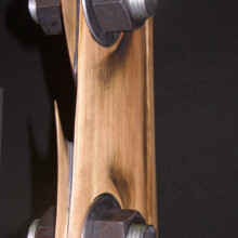 COMPROMISED XI: SUBDUED; Detail; Wood, hardware, stain