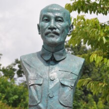 Bronze sculpture of CHIANG KAI-SHEK at The NATIONAL D-DAY MEMORIAL in Bedford, VA.