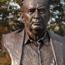 Bronze Sculpture of A. BOYD CLAYTOR III at Claytor Nature Center, University of Lynchburg in Bedford, VA.