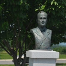Bronze sculpture of HARRY S. TRUMAN at The NATIONAL D-DAY MEMORIAL in Bedford, VA.