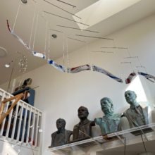 Richard Pumphrey's additional works include his captivating mobiles.