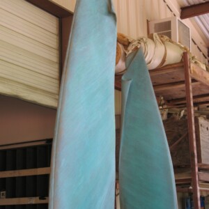 COMPROMISED: RESTORATION GATE II, Detail; Patination in progress; Bronze